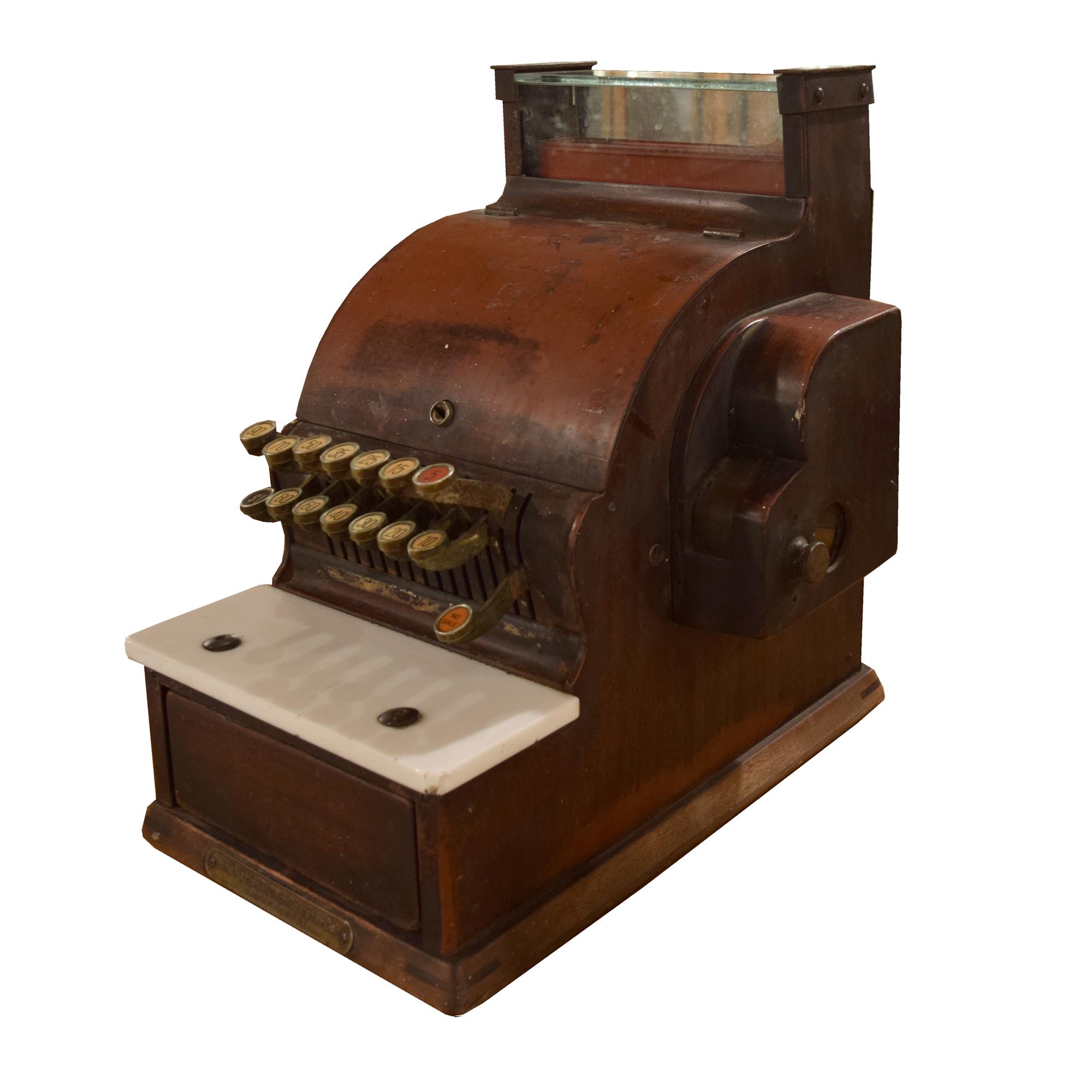 A Cash Register by the National Cash Register Co. 12" W x 15" D x 17.5" H — United States, Early 20th Century