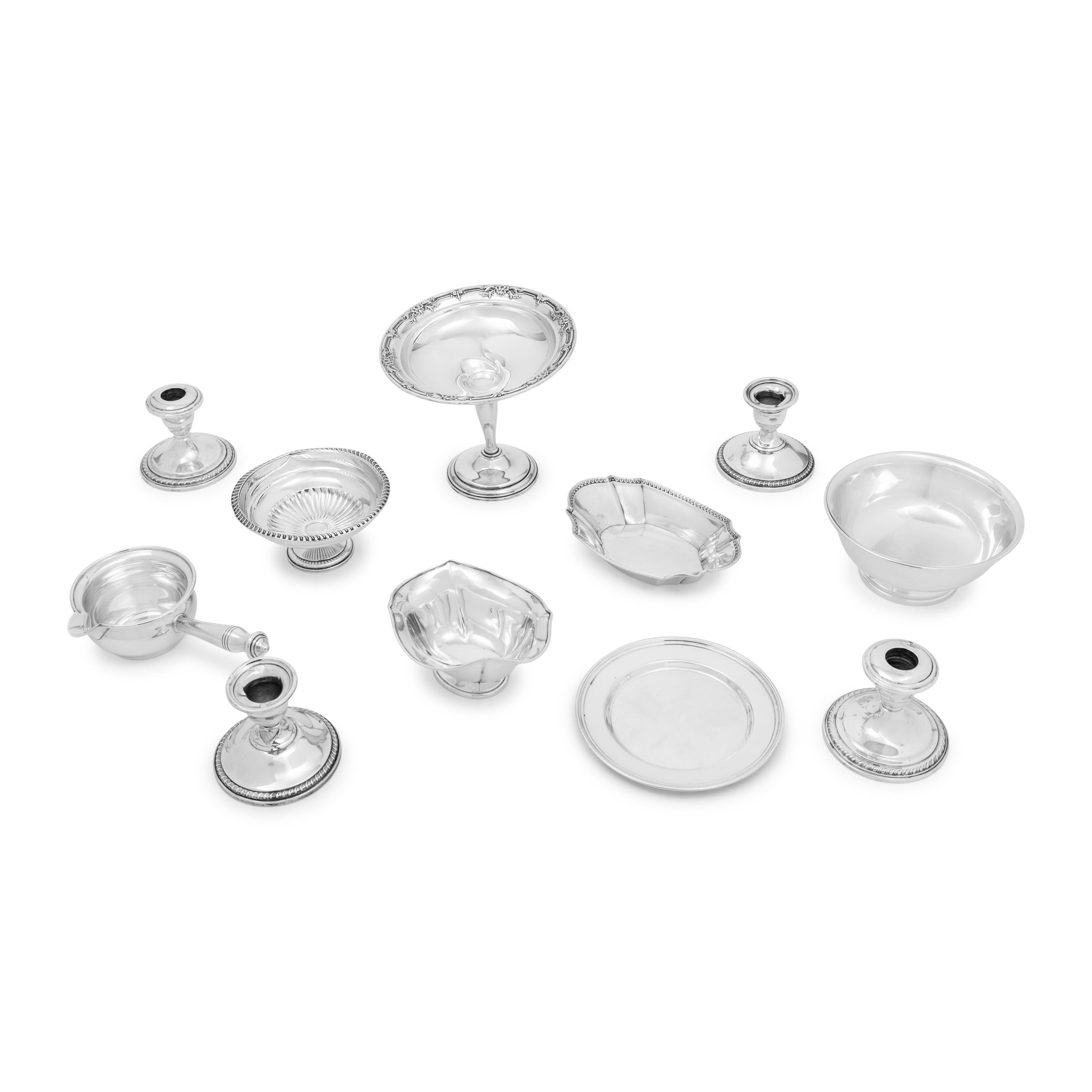 A Group of American Silver Table Articles