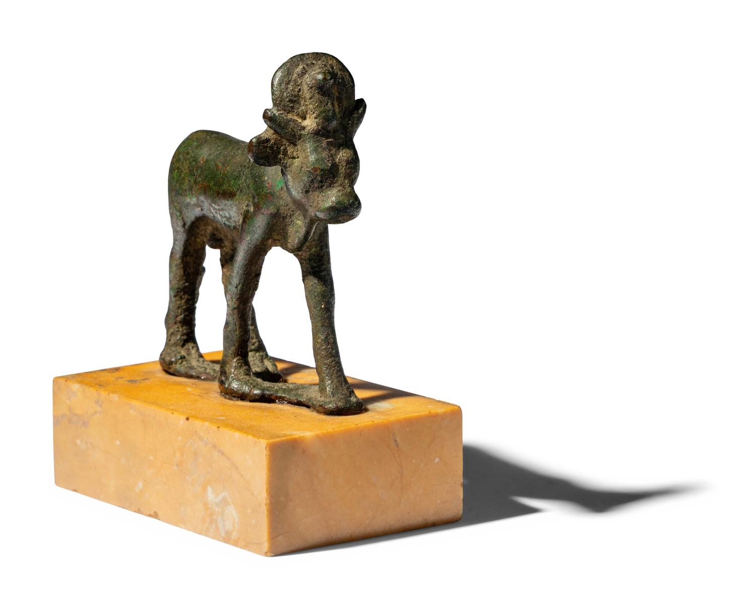 An Egyptian Bronze Apis Bull