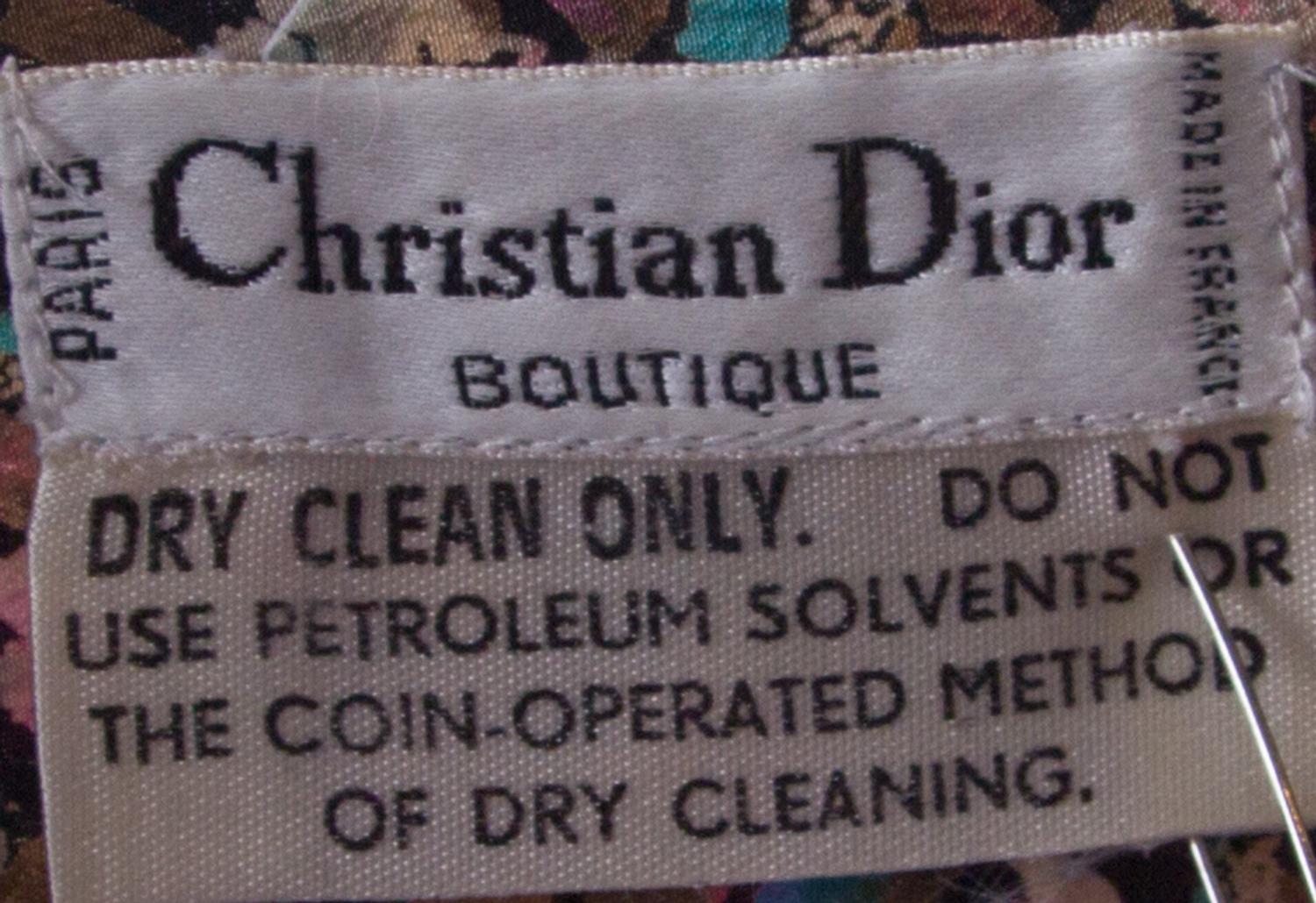 A Christian Dior Multicolor Silk Blouse,