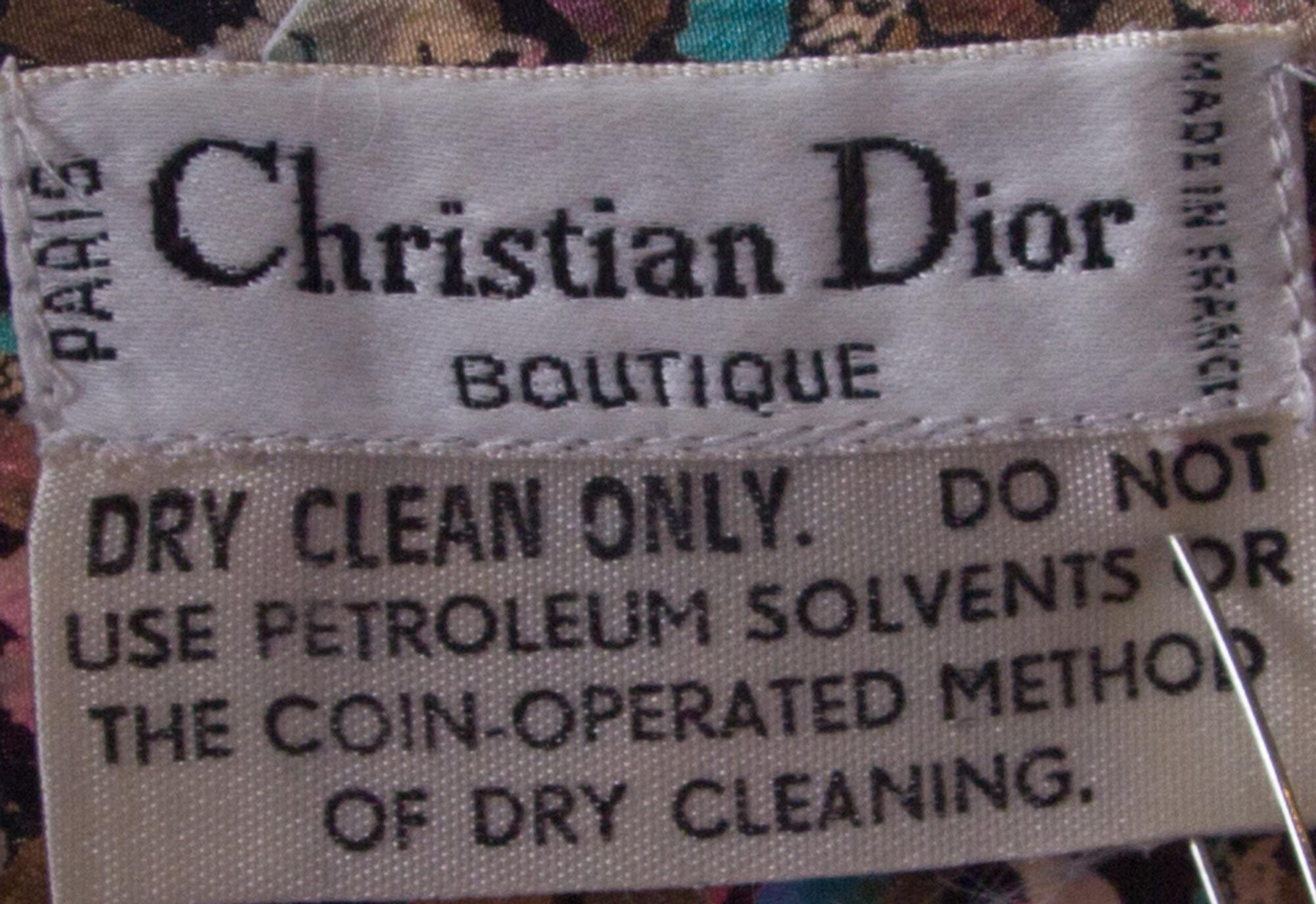 A Christian Dior Multicolor Silk Blouse,