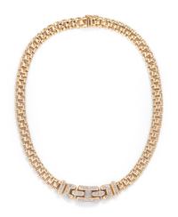 YELLOW GOLD AND DIAMOND NECKLACE