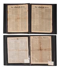 [CIVIL WAR]. A collection of Civil War-period and post-war newspapers, including: