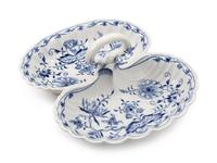 A Meissen Blue Onion Porcelain Dinner Service