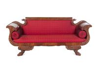A Classical Carved Mahogany Sofa