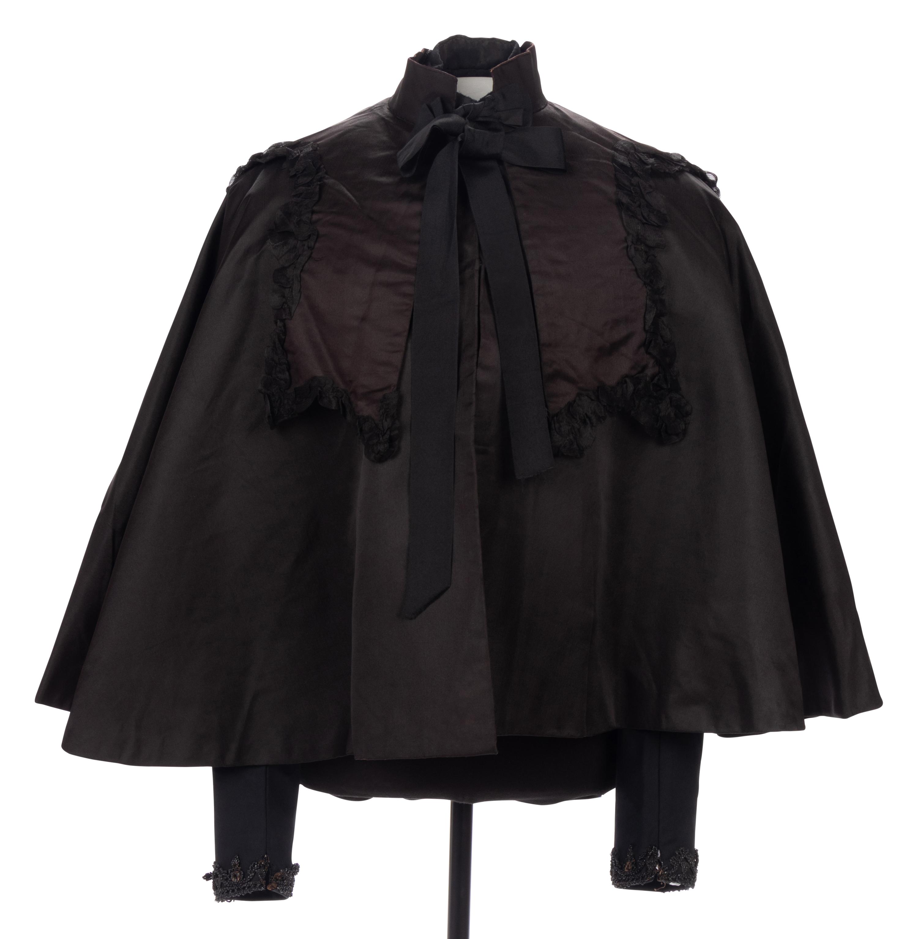 Collection of Four 19th Century Pieces; Three Capes & One Beaded Collar, 1880-1890s