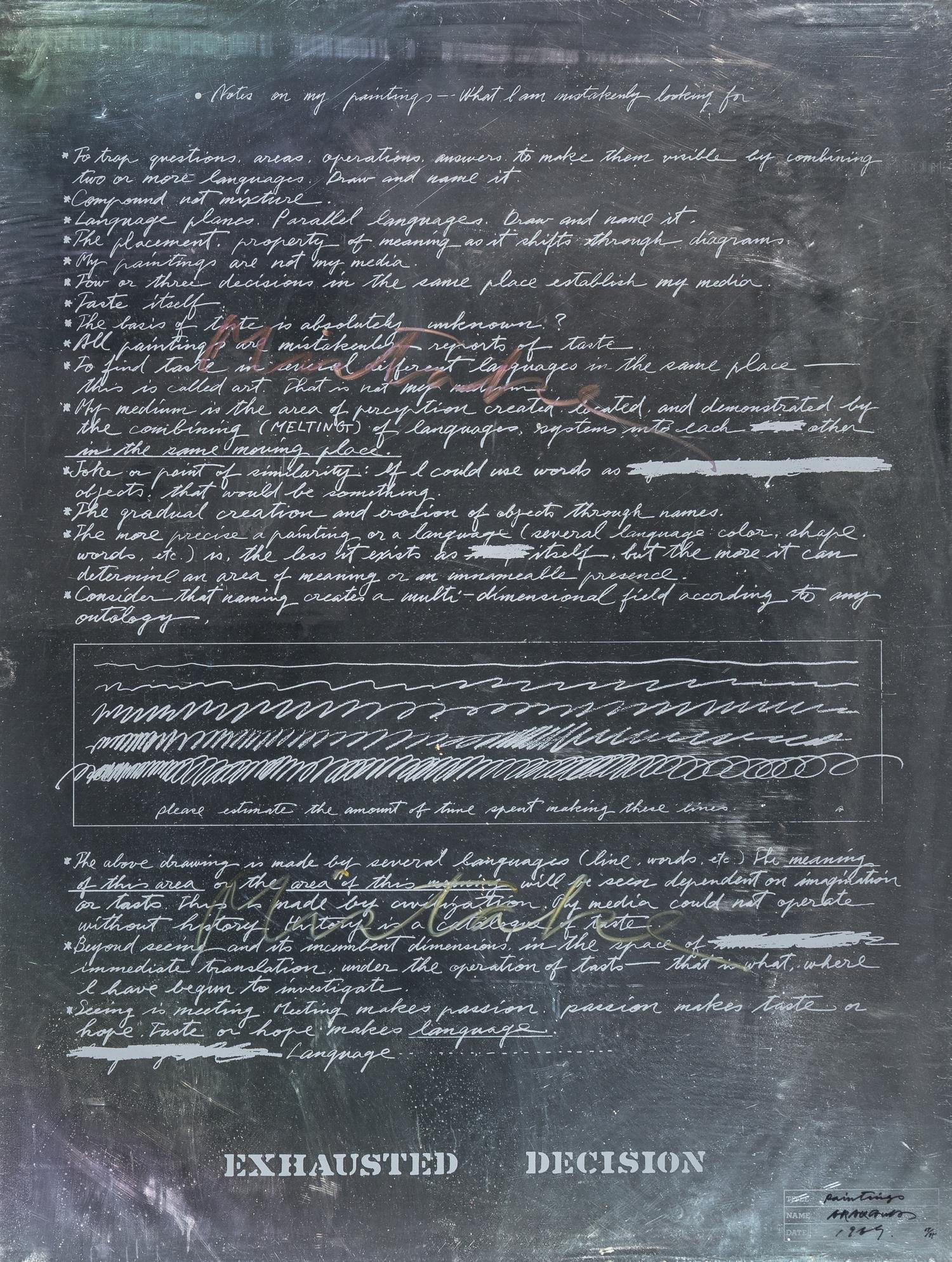 Paintings , 1969