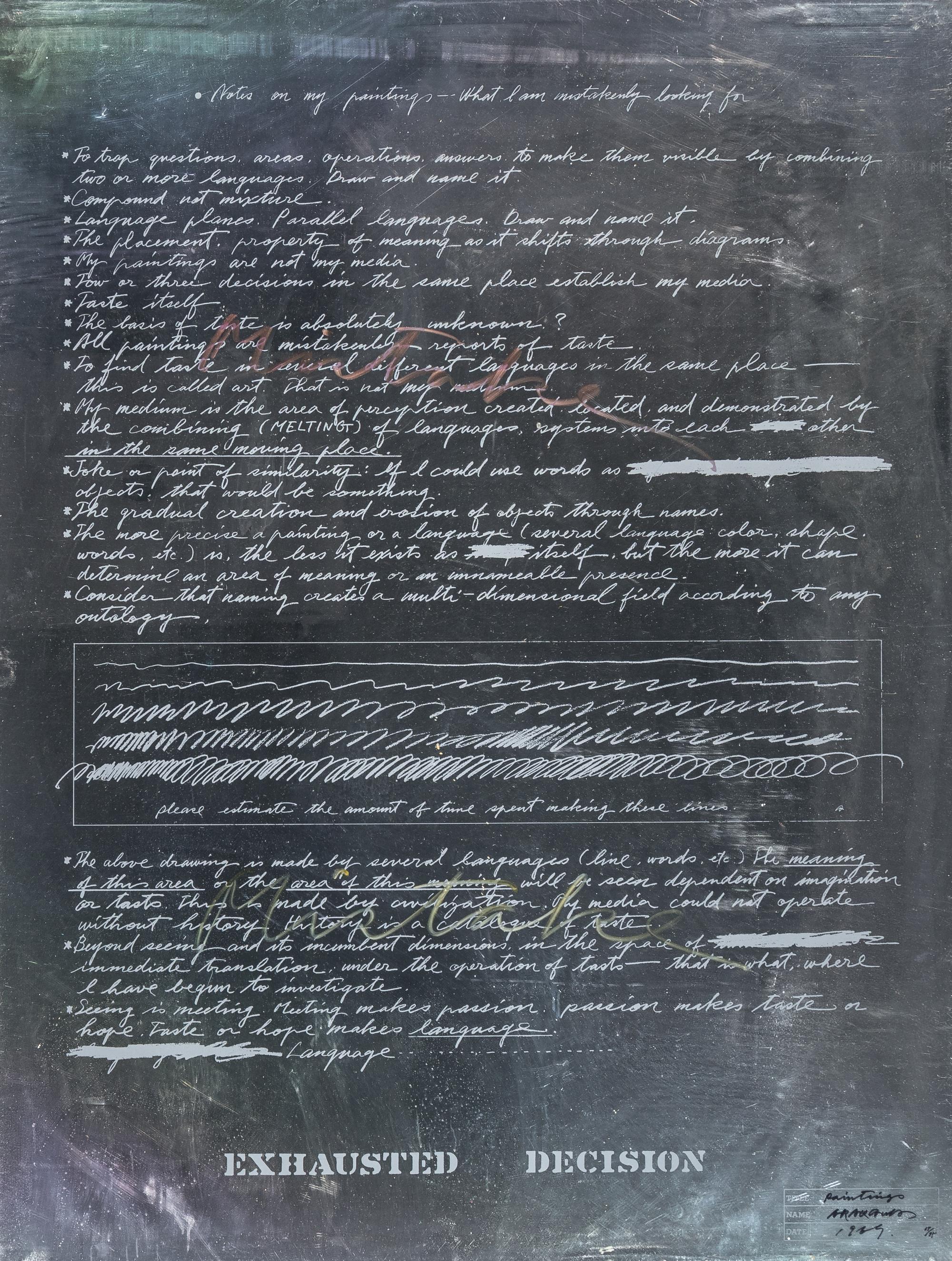 Paintings , 1969