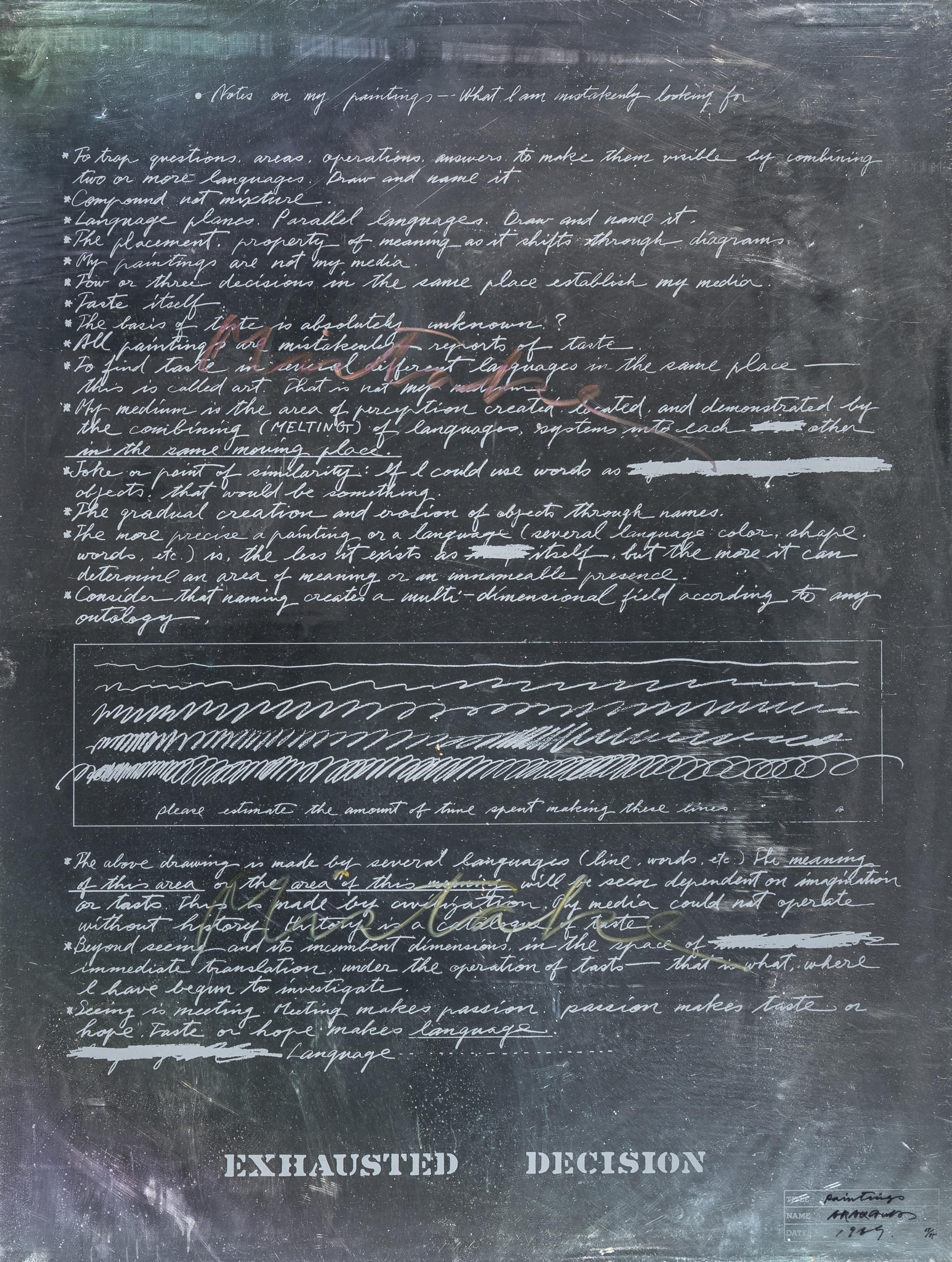 Paintings , 1969