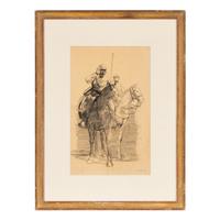 George Bellows (American, 1882–1925) — German Cavalry Officer, ca. 1918