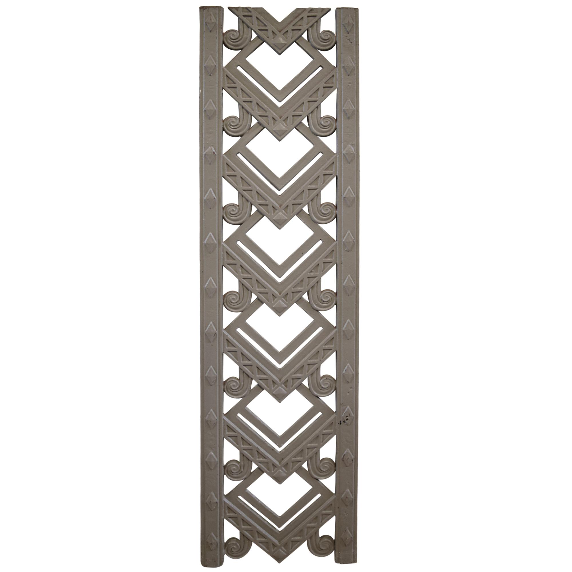 A Cast Iron Stair Baluster 9" W x .75" D x 32.25" H — United States, Early 20th Century
