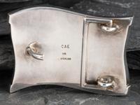 Sterling Silver Belt with 14K Gold Accents and Set with Spiny Oyster, Coral, Turquoise, and Lapis