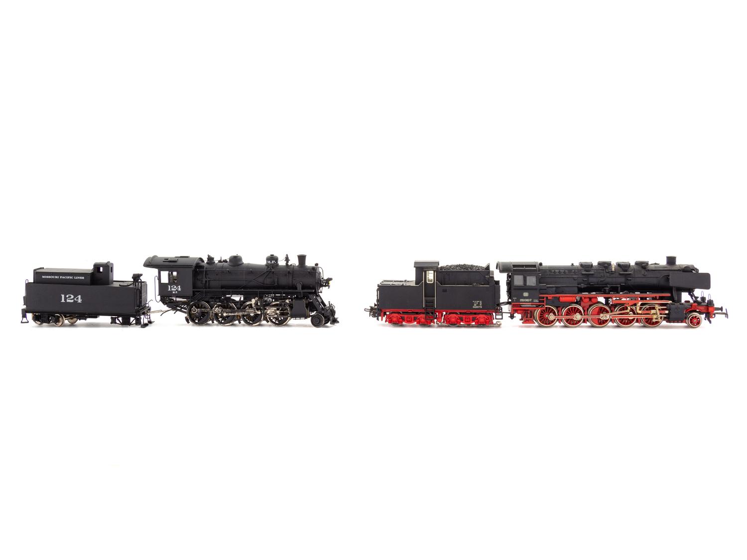 Two Marklin Polychrome HO-Gauge DB 2-10-0 Locomotives and Tenders