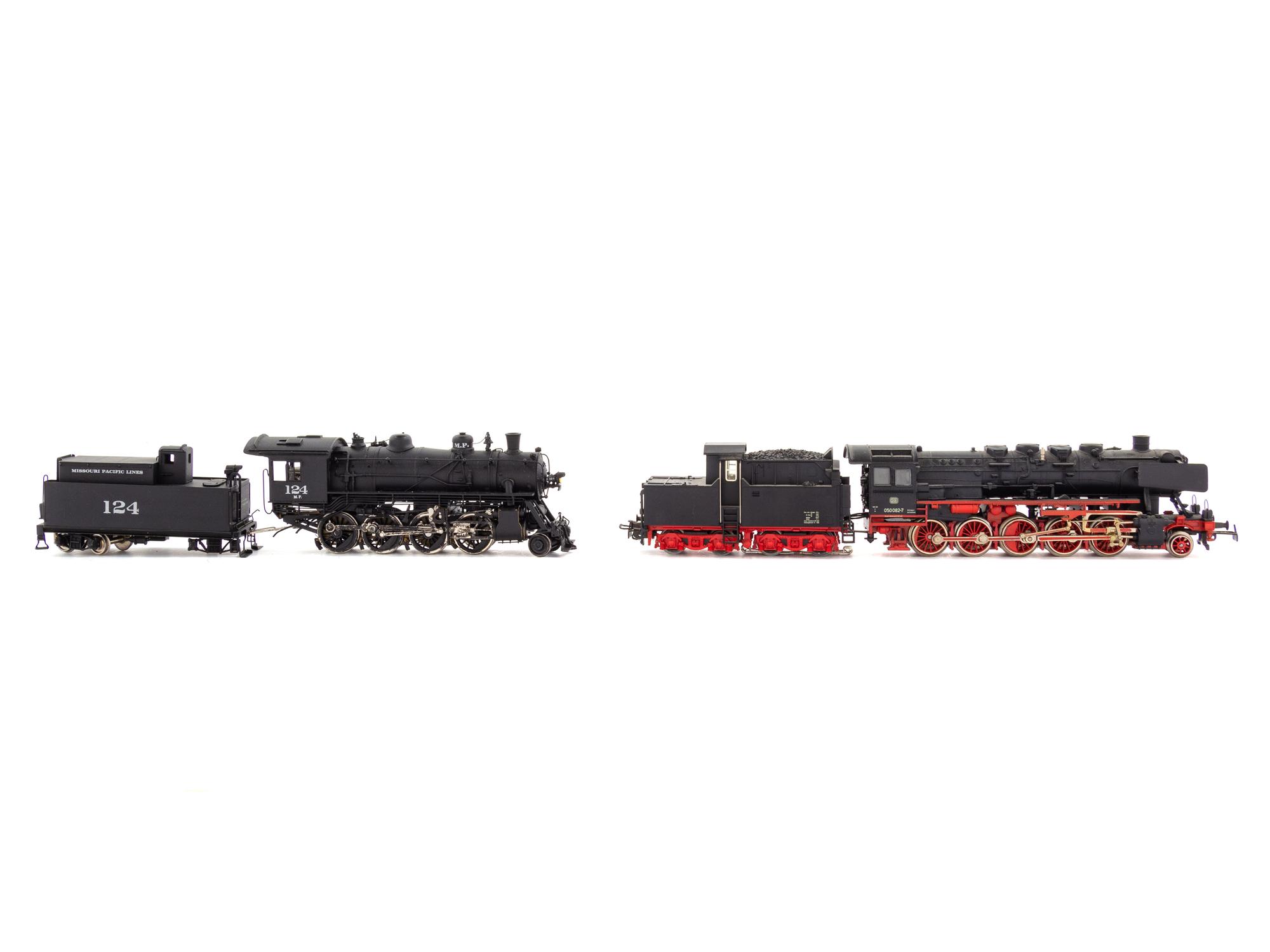 Two Marklin Polychrome HO-Gauge DB 2-10-0 Locomotives and Tenders