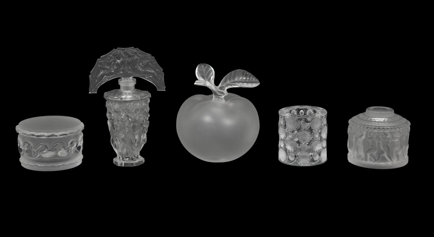 A Group of Lalique Dresser Articles