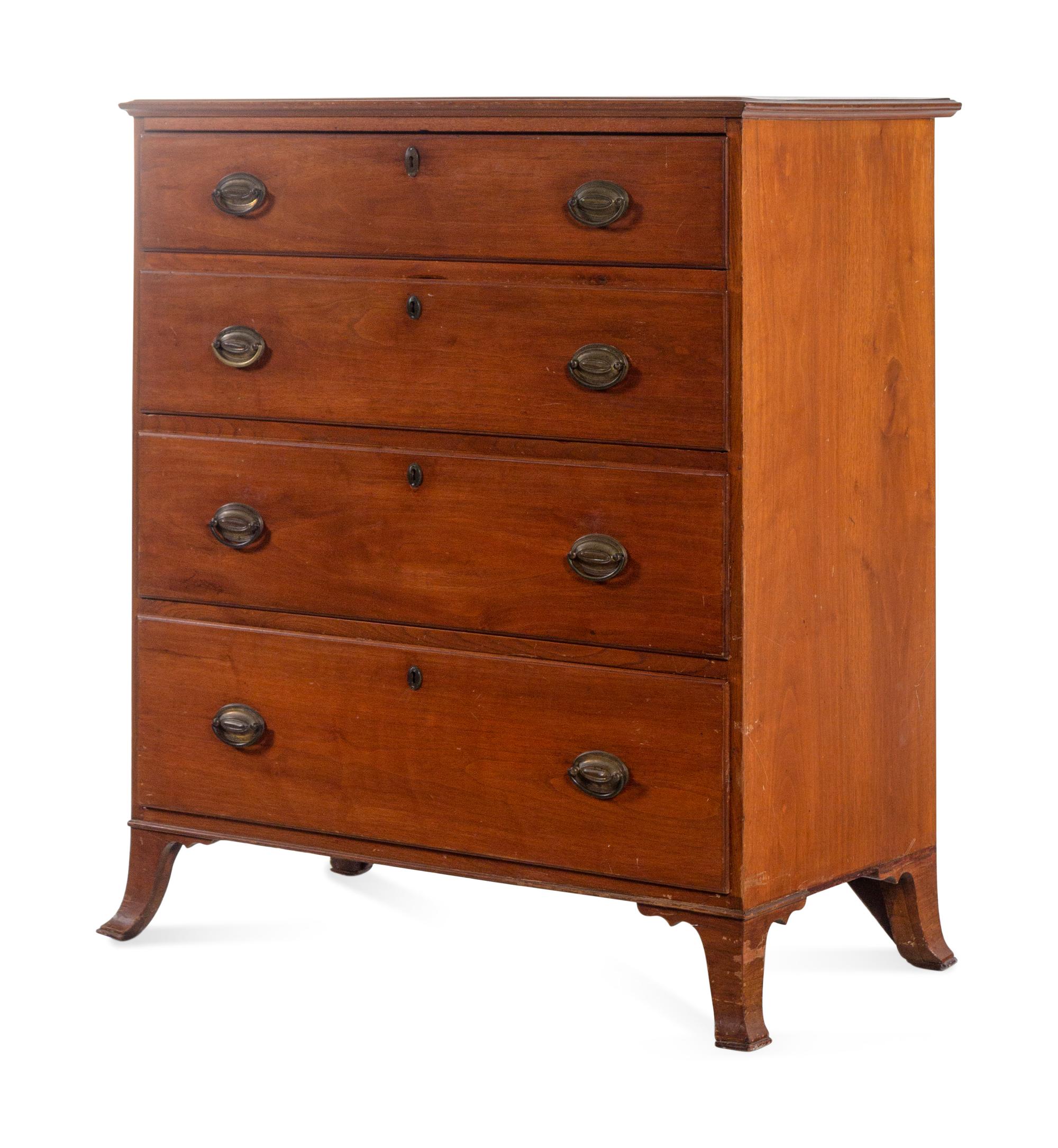 A Federal Cherry Chest of Drawers