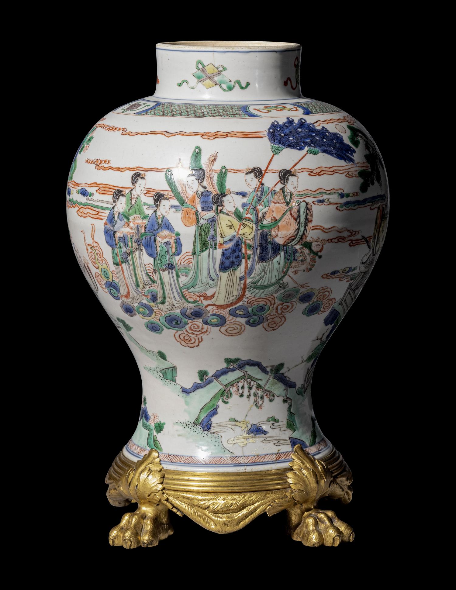 A Chinese Famille Verte Porcelain 'General' Jar, Jiangjunguan