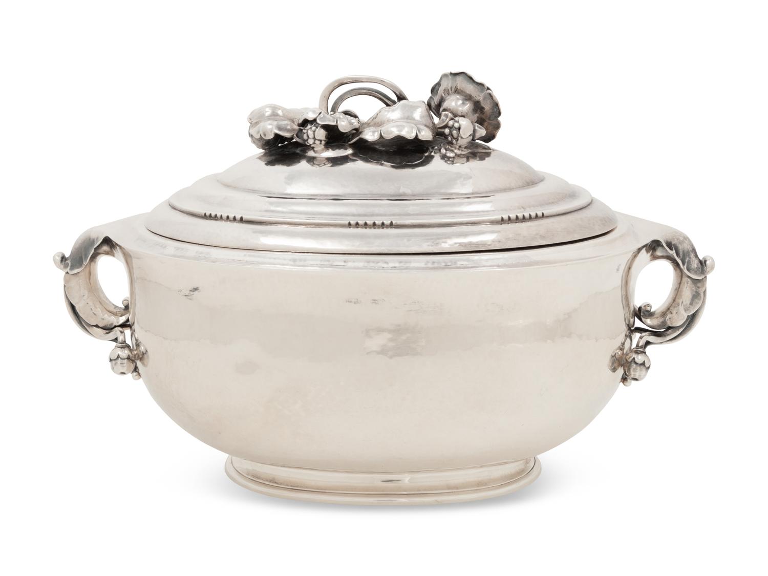 A Georg Jensen Silver Covered Tureen