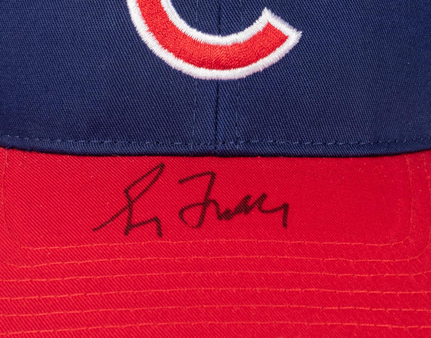 A Group of Three Chicago Cubs Hall of Fame Signed Autograph Hats (Beckett Authentication Services BAS Certified),