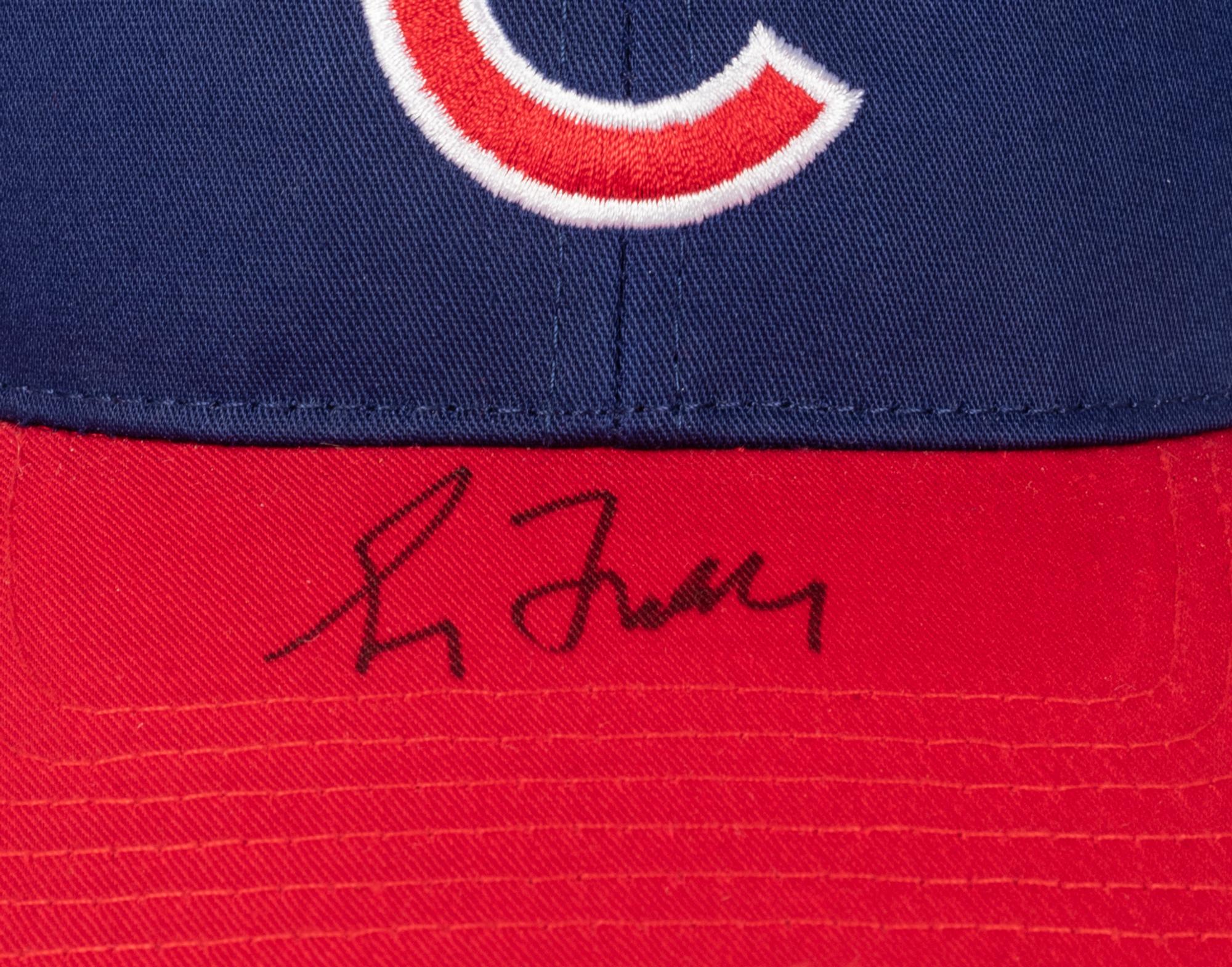 A Group of Three Chicago Cubs Hall of Fame Signed Autograph Hats (Beckett Authentication Services BAS Certified),