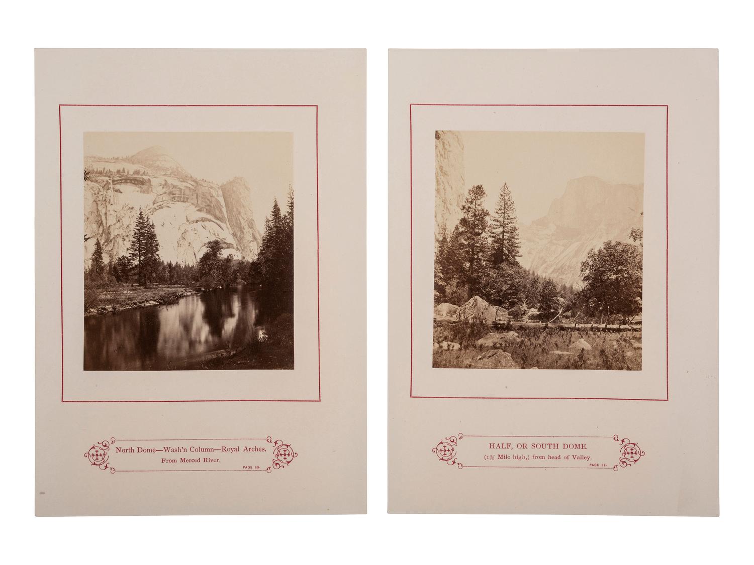 [YOSEMITE]. 10 leaves from Kneeland's Wonders of the Yosemite Valley, and of California.