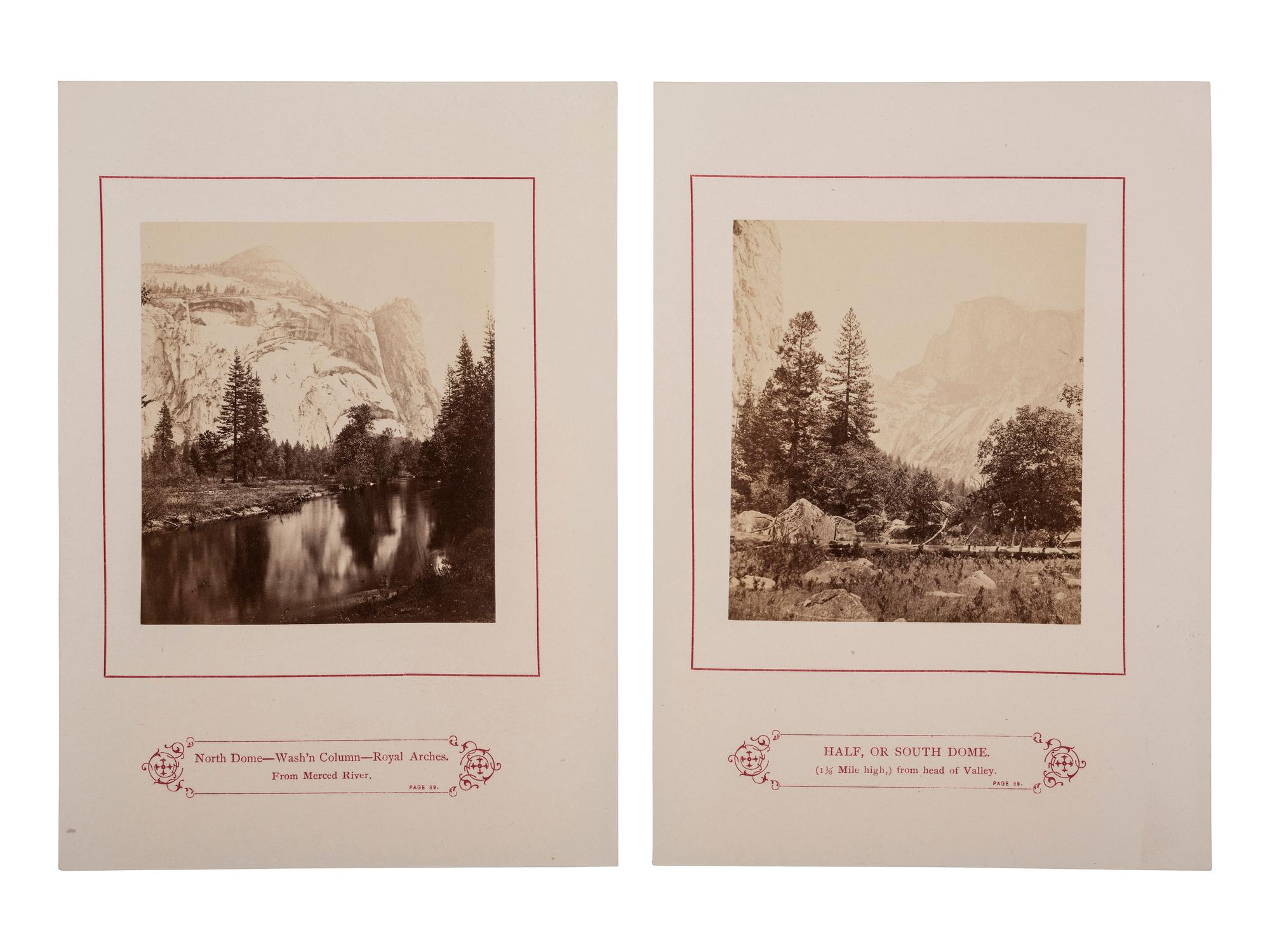 [YOSEMITE]. 10 leaves from Kneeland's Wonders of the Yosemite Valley, and of California.