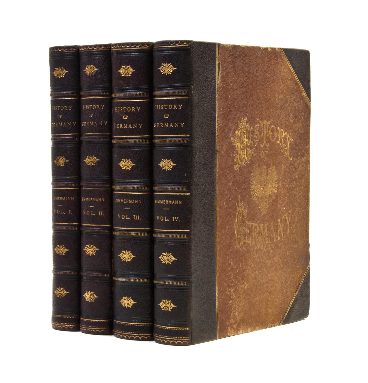 (GERMANY) ZIMMERMANN, WILLIAM. A Popular History of Germany. New York, (1877). 4 vols.