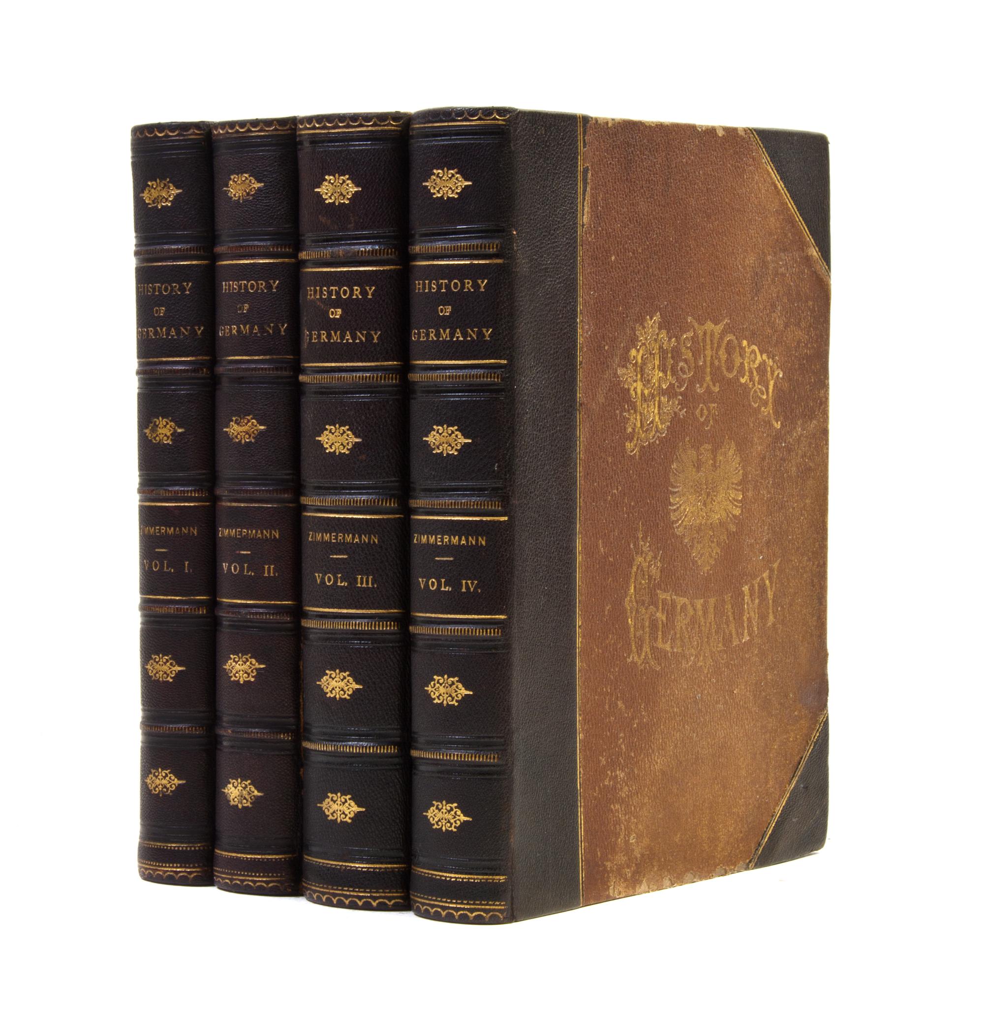 (GERMANY) ZIMMERMANN, WILLIAM. A Popular History of Germany. New York, (1877). 4 vols.