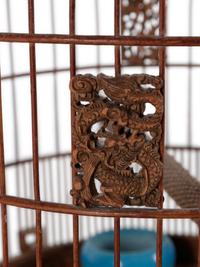 A Large Bamboo Bird Cage