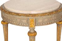 A Louis XVI Style Painted Stone-Top Occasional Table