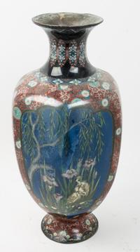 A Chinese Cloisonne Vase Height 24 inches. — 20TH CENTURY