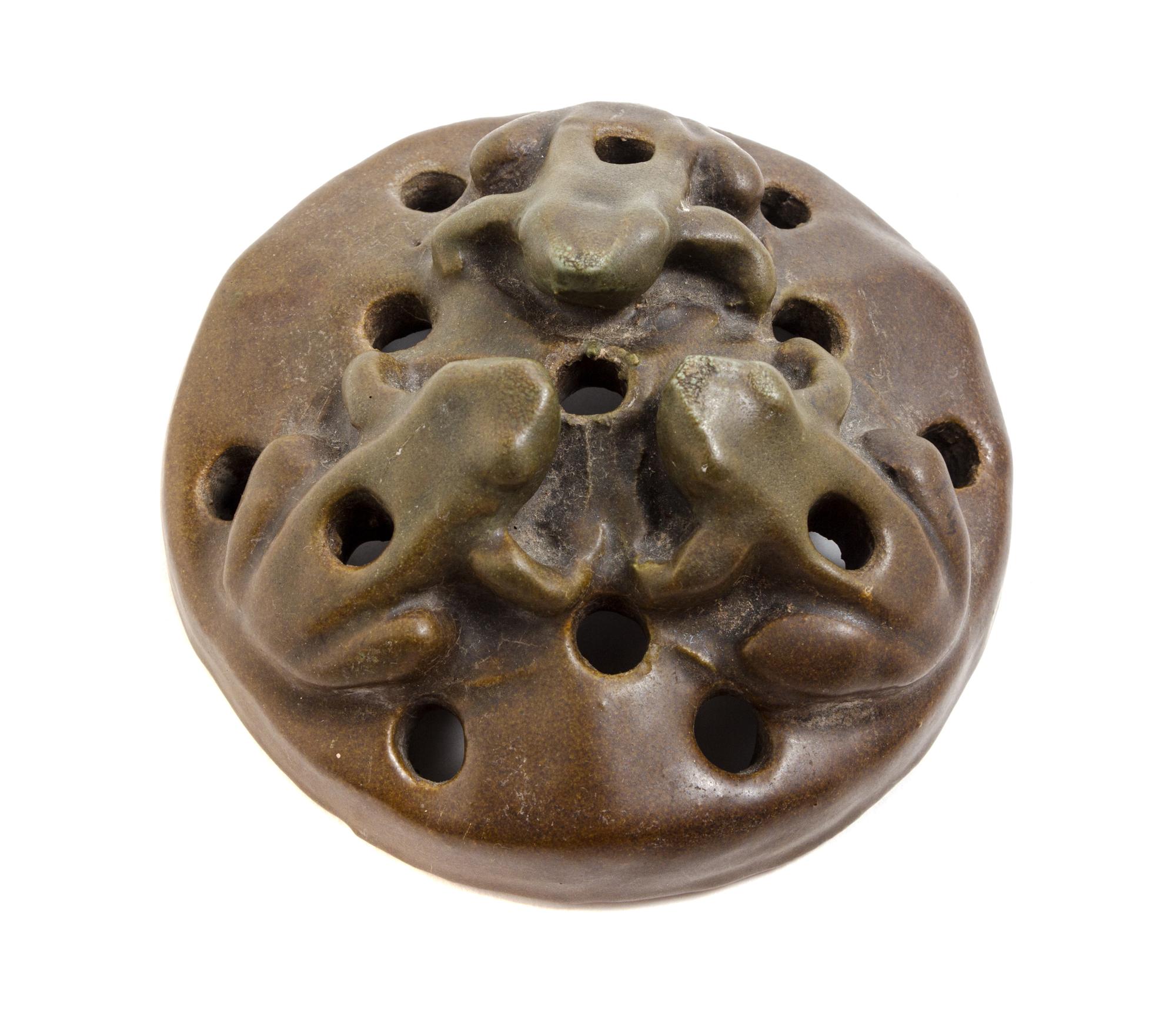 A Van Briggle Pottery Flower Frog Diameter 5 inches. — 1915