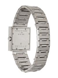 BULGARI, STAINLESS STEEL 'QUADRATO' WATCH