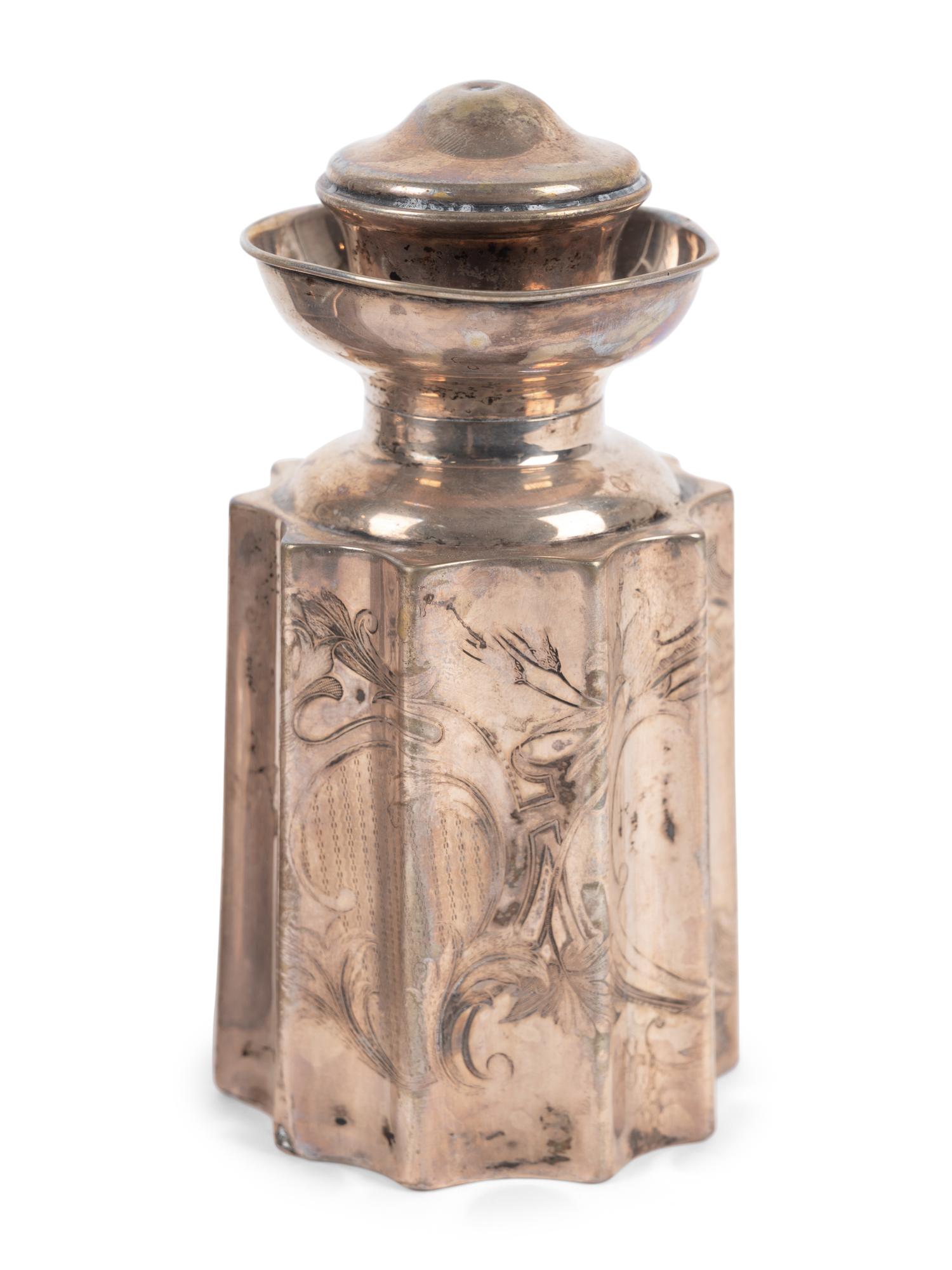 Two Continental Silver Tea Caddies