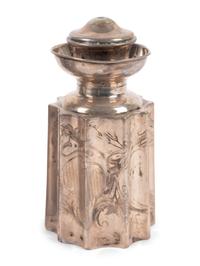 Two Continental Silver Tea Caddies