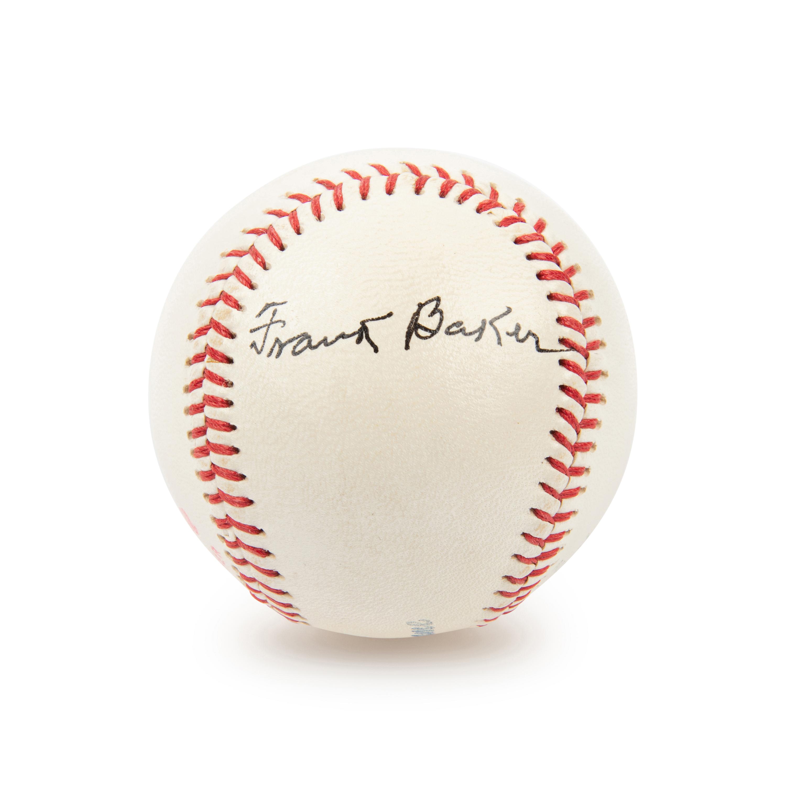 A Frank Home Run Baker Single Signed Autograph Baseball (JSA Letter)