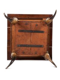 A Victorian Horn and Wood Side Table
