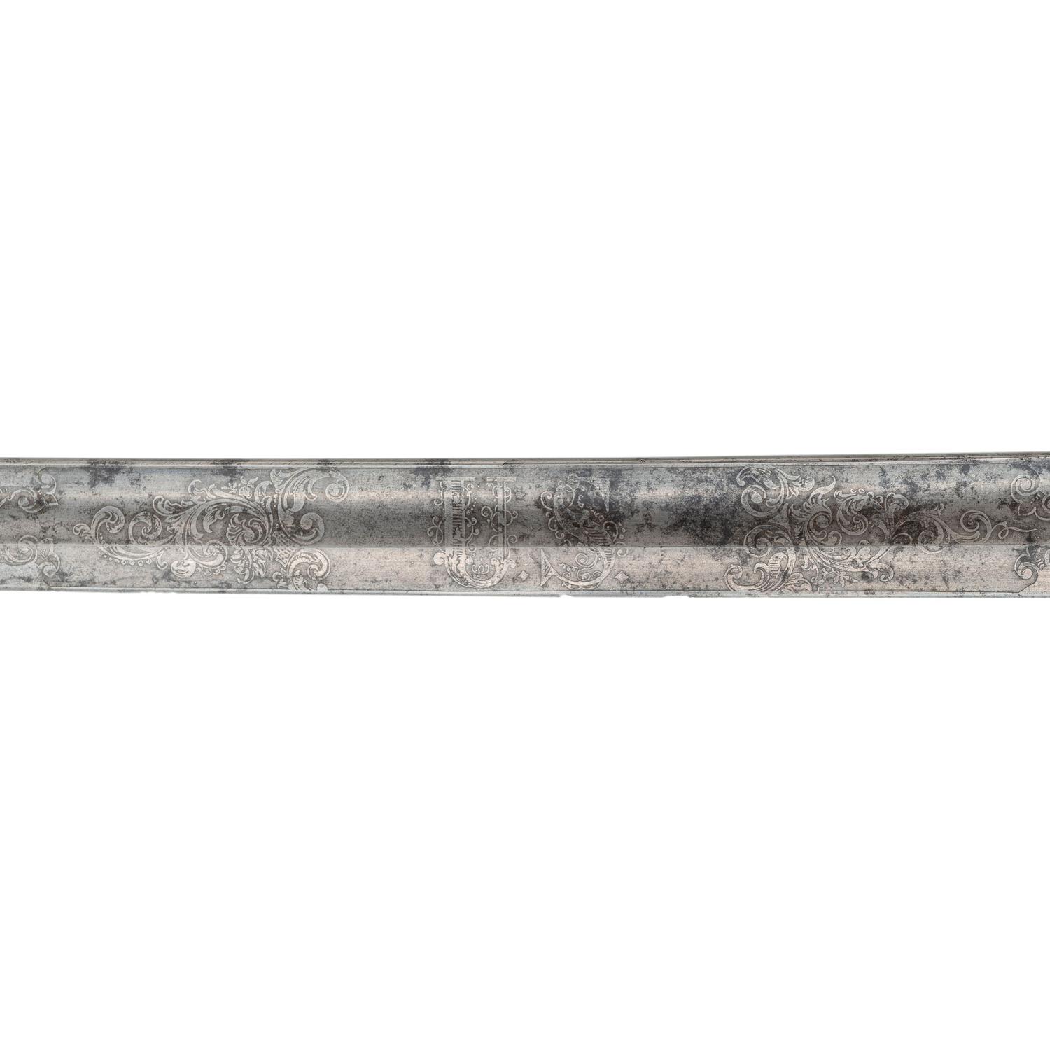 Non-Regulation Staff & Field Officer's Sword of Lt. Isaiah Robison - 28th PVV - KIA at Peachtree Creek