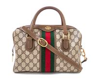 A Gucci Monogram Canvas Doctor's Bag, 10.5" x 9" x 5"; Handle drop: 3".