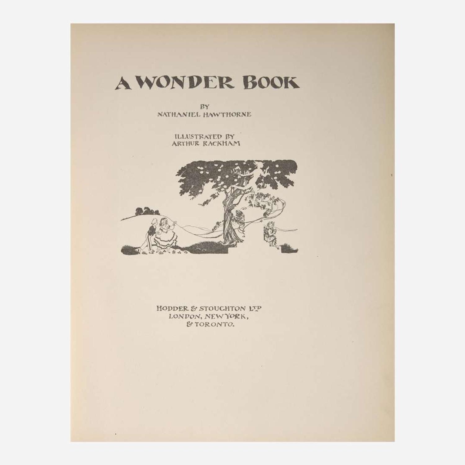 [Children's & Illustrated] [Rackham, Arthur] Hawthorne, Nathaniel A Wonder Book