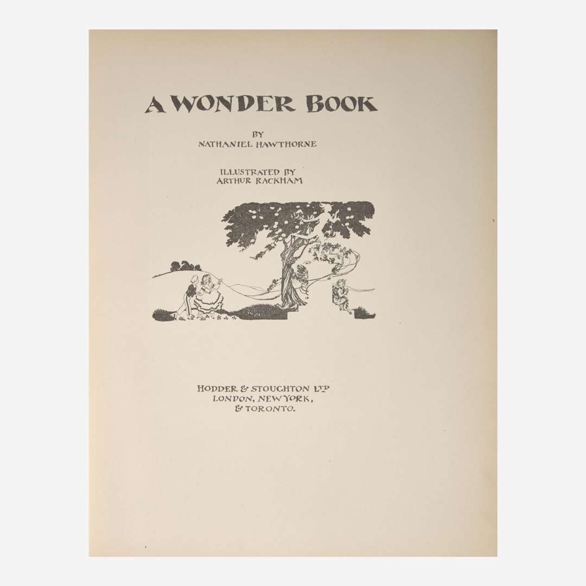[Children's & Illustrated] [Rackham, Arthur] Hawthorne, Nathaniel A Wonder Book