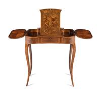 A Louis XV Style Marquetry Poudreuse
