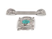 Lone Mountain Turquoise Belt Buckle, PLUS