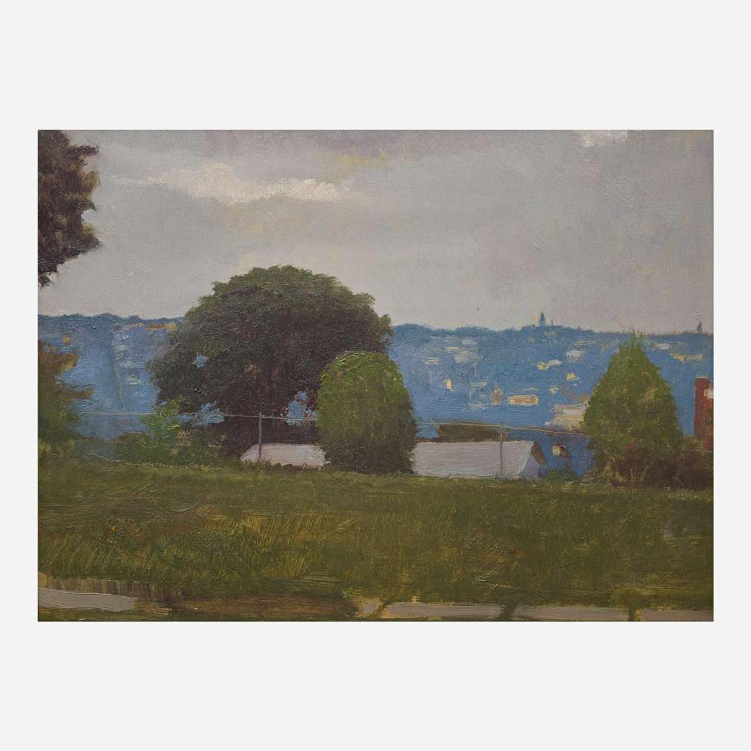 Bo Bartlett (American, b. 1955) Holy Family as seen from a vacant lot on Price Street, Belmont Hills, Pa