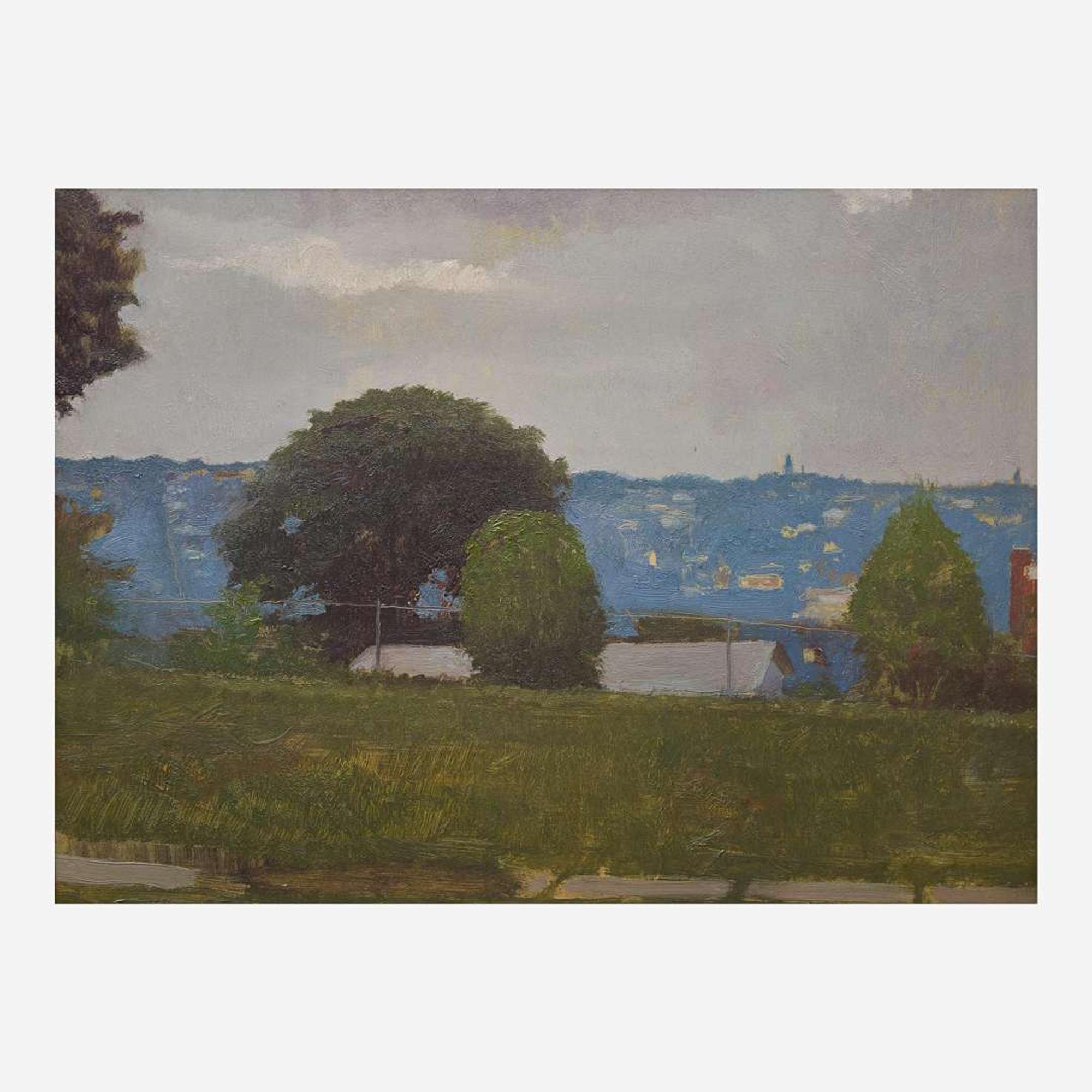 Bo Bartlett (American, b. 1955) Holy Family as seen from a vacant lot on Price Street, Belmont Hills, Pa