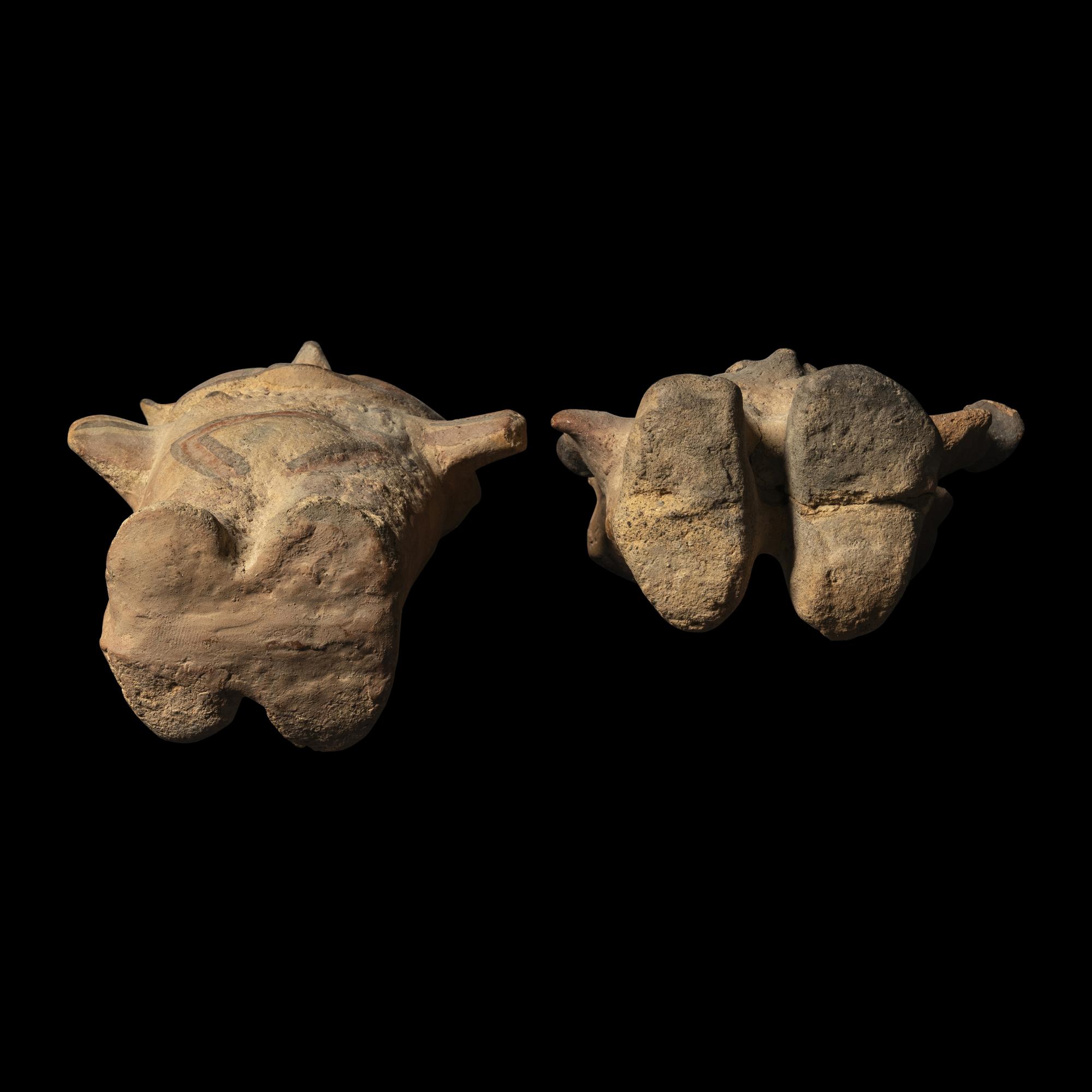 Two Chancay Polychrome Figures