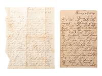 [CIVIL WAR] -- [UTAH TERRITORY] -- [MORMON]. Private Thomas B. Thompson letter archive, Co. D, 3rd Regiment, California Infantry, incl. Mormon and Native American content.