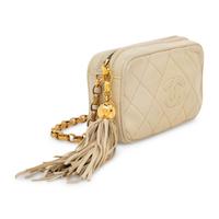 Chanel, Camera Bag in Beige Leather