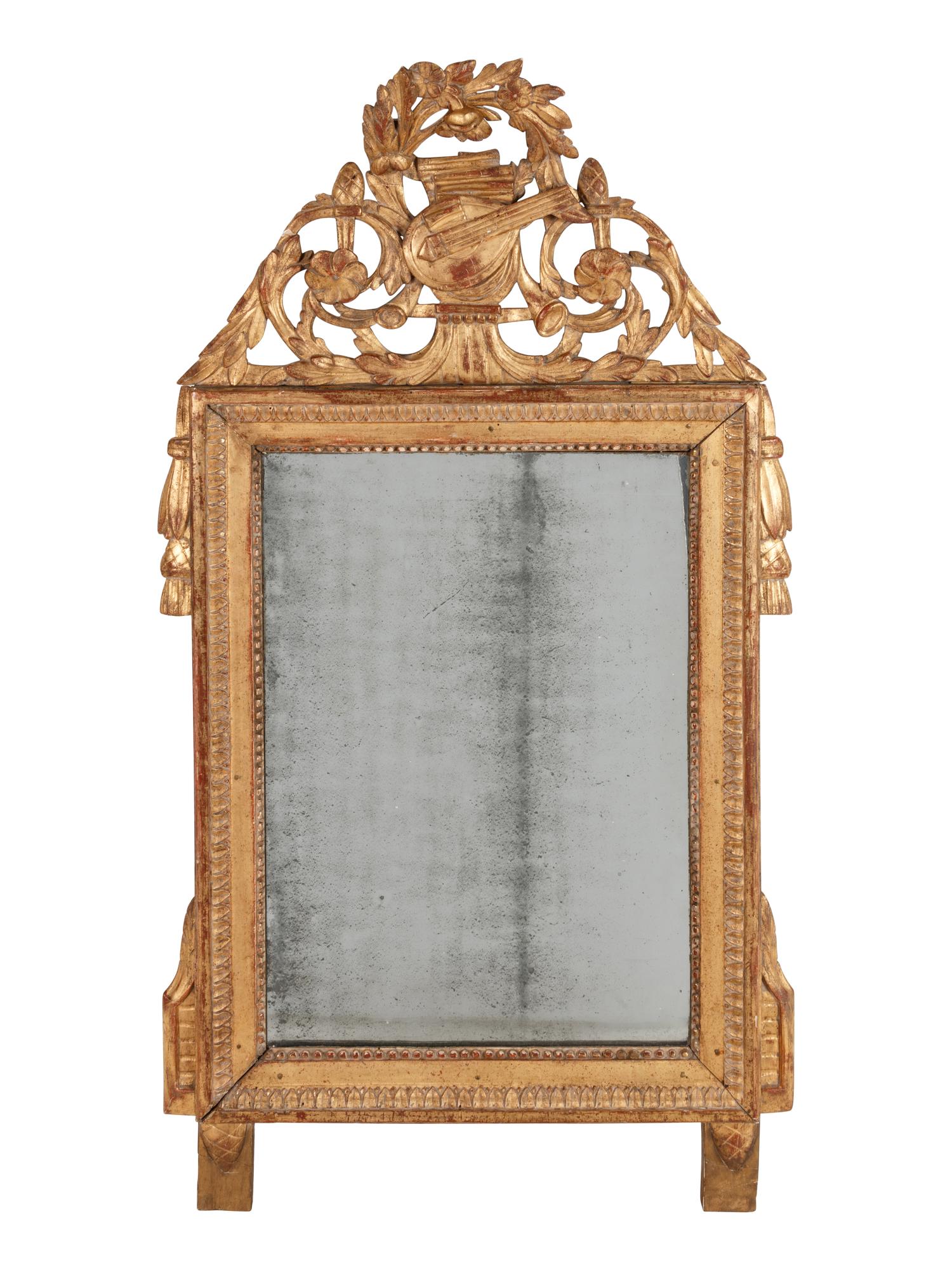 A Louis XVI Giltwood Mirror