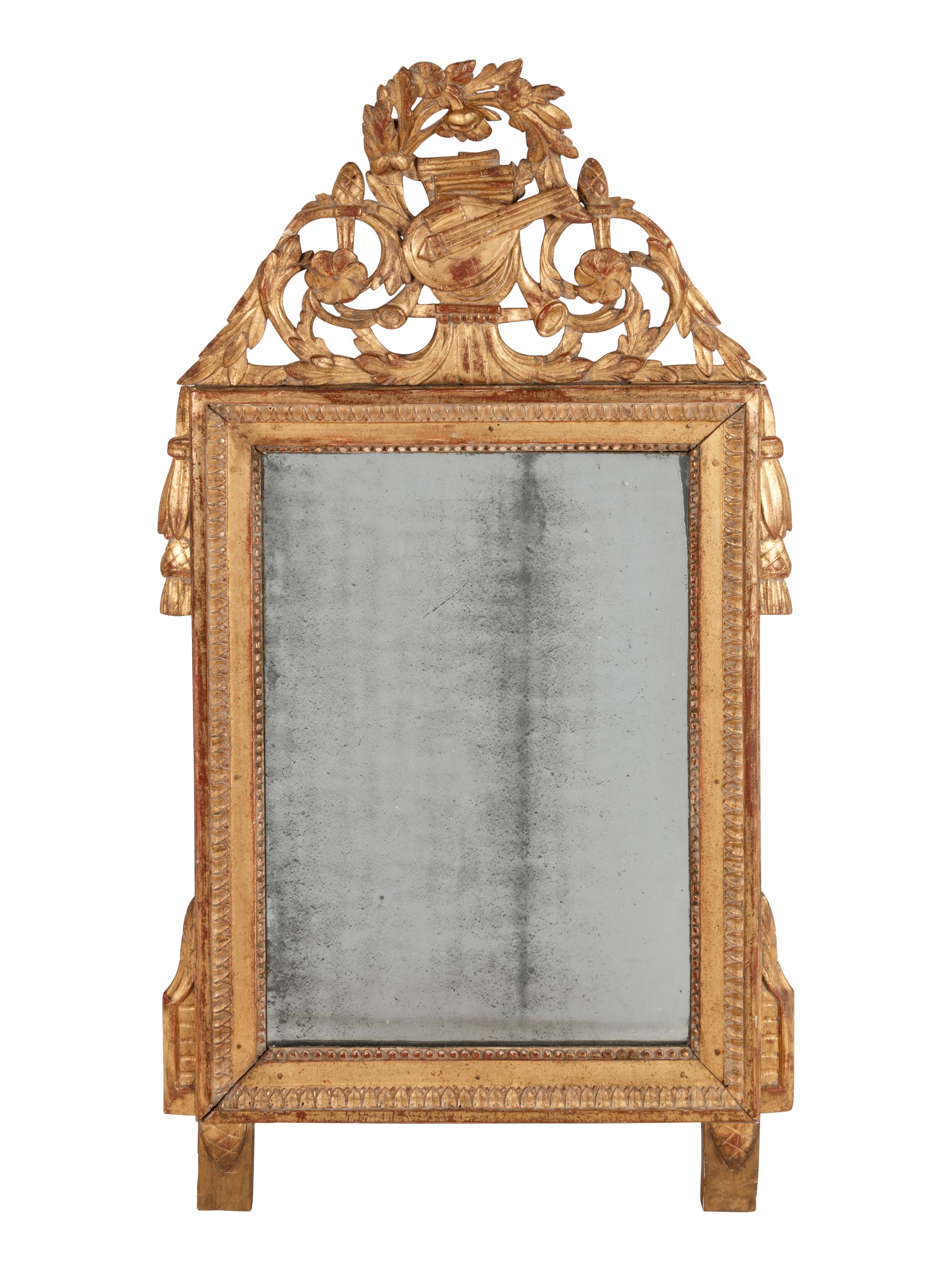 A Louis XVI Giltwood Mirror